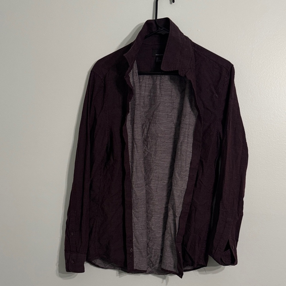 H&M Men's Deep Purple Shirt Jacket